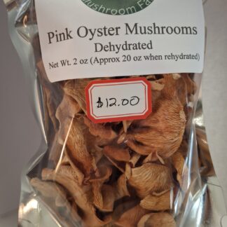 Pink Oyster Mushrooms dehydrated