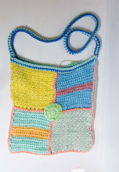 Handmade Patchwork Crocheted Purse